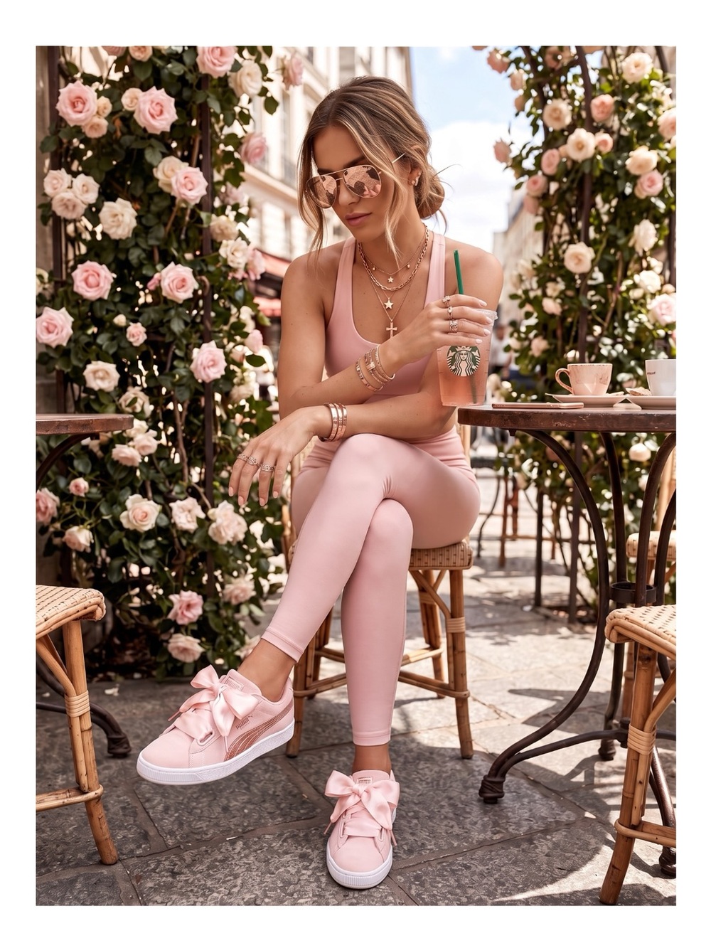 Puma ❤︎︎ Baskets Femme Heart Canvas Low Top Sneakers ❤︎︎  Rose Gold ❤︎︎ 6.5M ❤︎︎